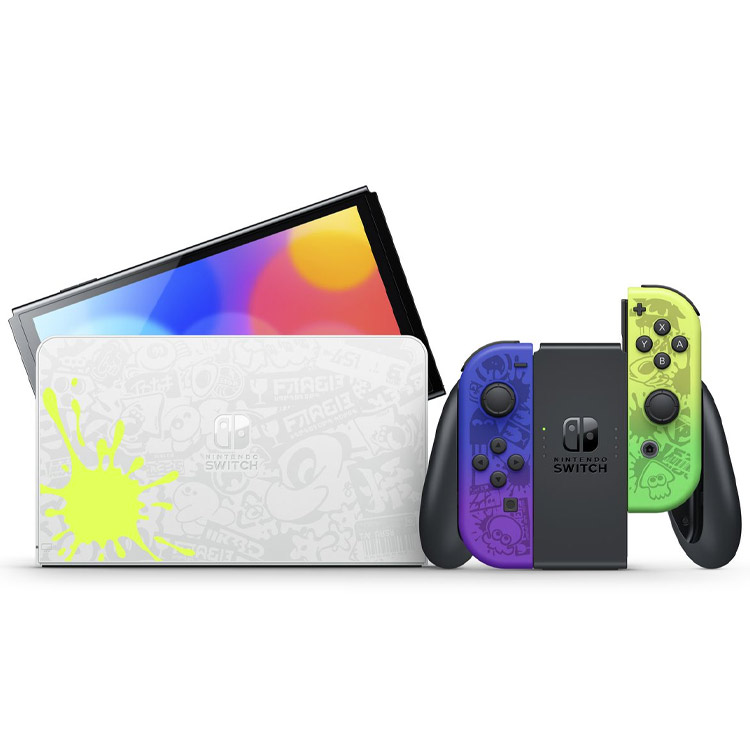 کنسول بازی نینتندو سوییچ OLED طرح Splatoon 3 Edition