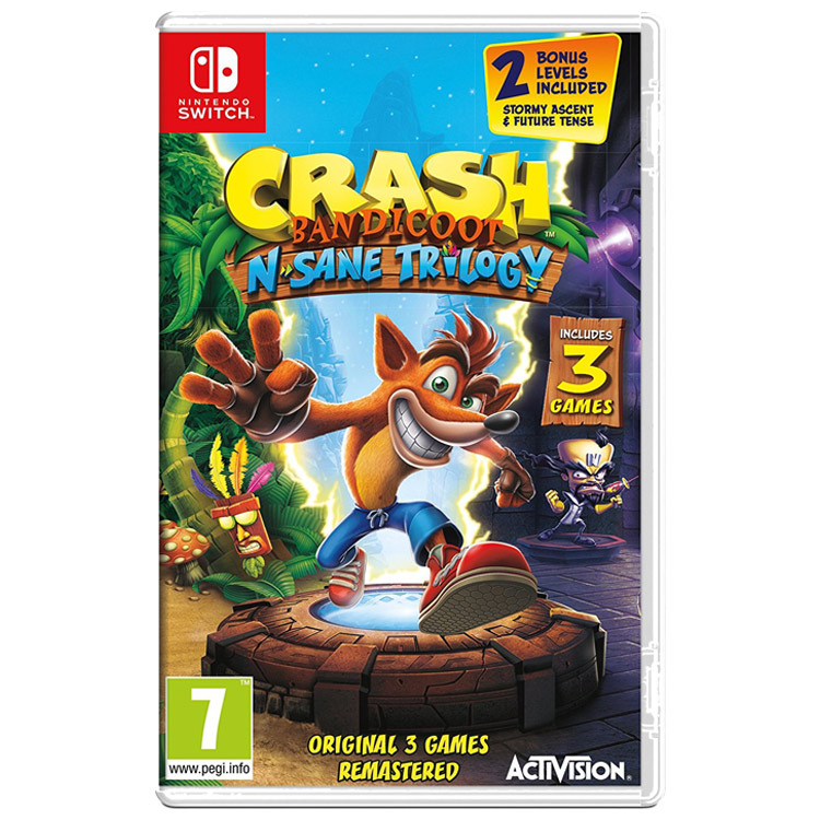 بازی Crash Bandicoot N. Sane Trilogy برای نینتندو سوییچ