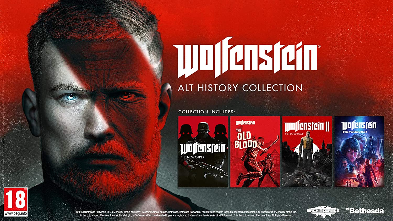 بازی wolfenstein alt history collection برای PS4