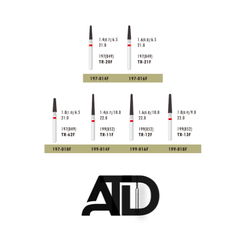 فرز الماسه دور قرمز  ATD Round End Cone