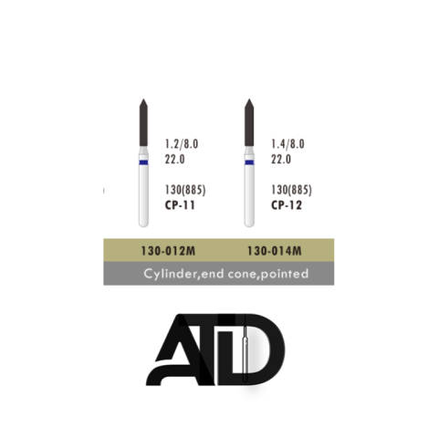 فرز  الماسه دور آبی ATD Cylinder End cone Pointed