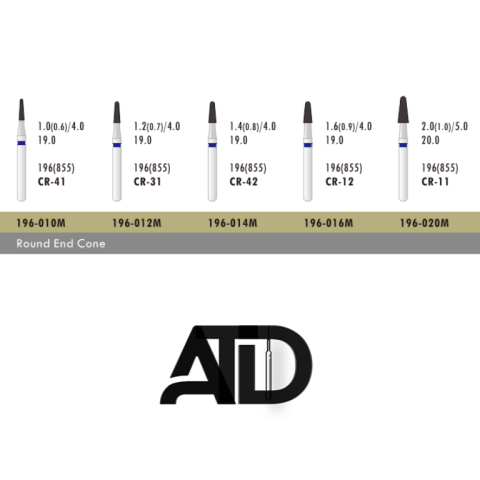 فرز الماسه دور آبی ATD Round End Cone