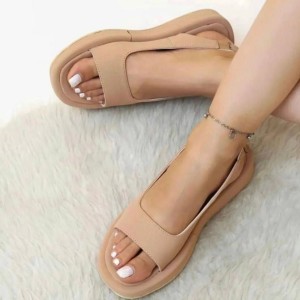 حراج ویژه این هفته کفش صندل زنانه دخترانه طبی درجه یک شیک خردلی 1450