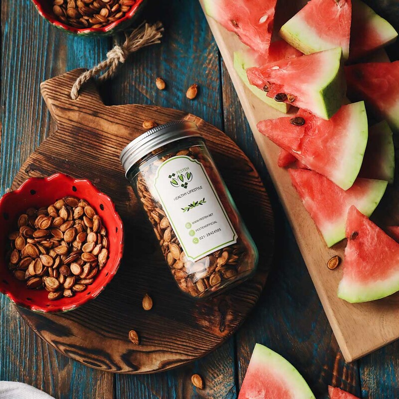 تخمه هندوانه دو آتیشه