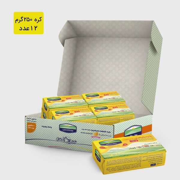 کره گیاهی سحرگاه 250 گرم (12 عدد)