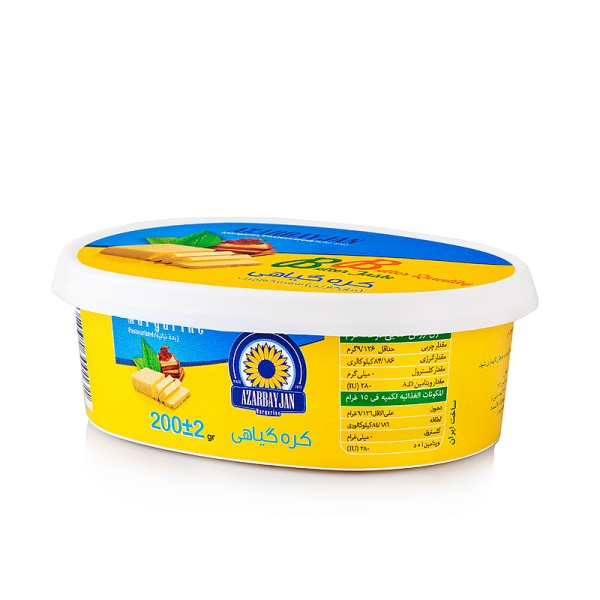 کره گیاهی آذربایجان ظرفی - 200 گرم (24 عدد)