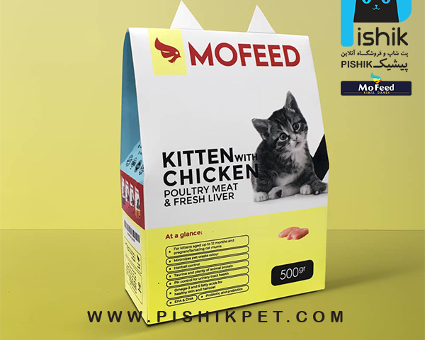 غذای خشک بچه گربه 500 گرمی MOFEED مفید KITTEN WITH CHICKEN