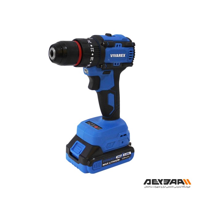 دریل شارژی 20 ولت ویوارکس مدل VR2010V-BLX دو باتری