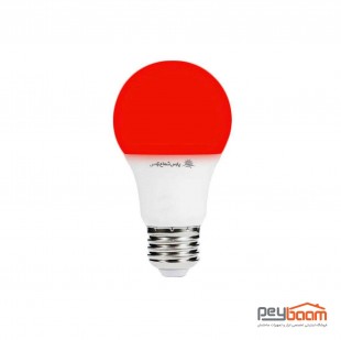 لامپ ال ای دی حبابی 9 وات رنگی پارس شعاع توس پایه E27