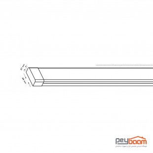 چراغ خطی ال ای دی 40 وات پارس شعاع توس مدل سحاب طول 120 سانتی متر