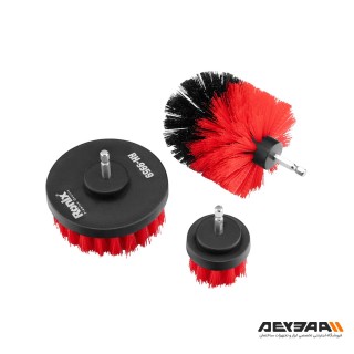 مجموعه 3 عددی فرچه پلاستیکی سر دریلی رونیکس مدل RH-9959