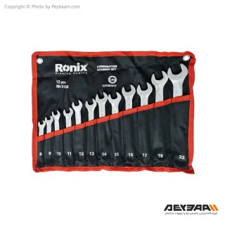 مجموعه 12 عددی آچار تخت و رینگی رونیکس مدل RH-2158