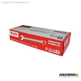 مجموعه 12 عددی آچار تخت و رینگی رونیکس مدل RH-2158