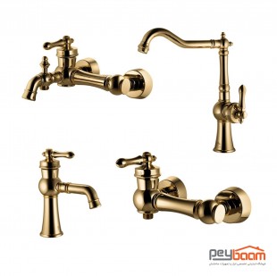 ست شیرآلات درخشان مدل آکوا گلد