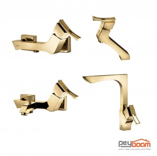 ست شیرآلات درخشان مدل پرنس گلد