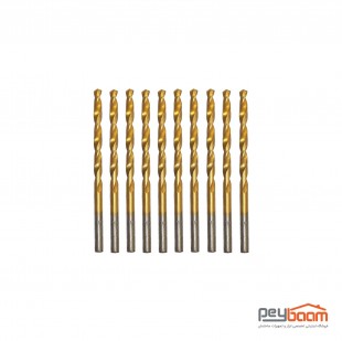مجموعه 10 عددی مته آهن TJ مدل HSS سایز 4 میلی متر