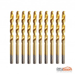 مجموعه 10 عددی مته آهن TJ مدل HSS سایز 7 میلی متر