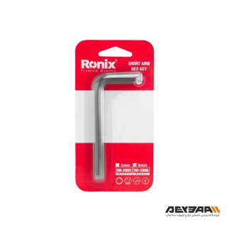آچار آلن کوتاه رونیکس مدل RH-2006 سایز 6 میلی متر