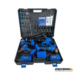 کیت شارژی براشلس 4 عددی ویوارکس مدل VR2404-BCK