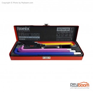 مجموعه 8 عددی آچار آلن بلند و مجموعه 7 عددی آچار آلن رونیکس مدل RH-2032