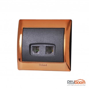 سوکت تلفن دوقلو دلند مدل آریا
