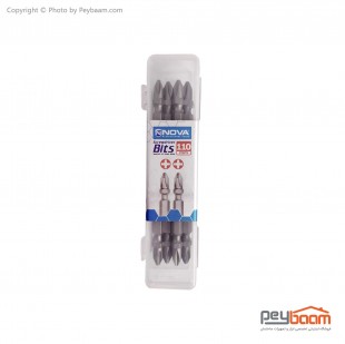 مجموعه 10 عددی سری پیچ گوشتی چهارسو بلند نووا مدل NTB 1191