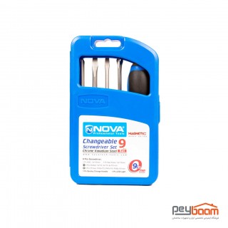 مجموعه 9 عددی پیچ گوشتی نووا مدل NTS 1341