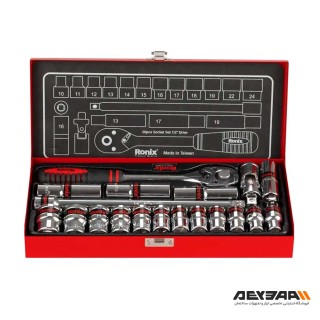 مجموعه 20 عددی آچار بکس رونیکس مدل RH-2620