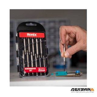 مجموعه 12 عددی پیچ گوشتی ساعتی رونیکس مدل RH-2713