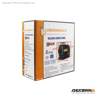 تراز لیزری نور قرمز سه بعدی ۳۶۰ درجه آیرون مکس مدل IM-2536