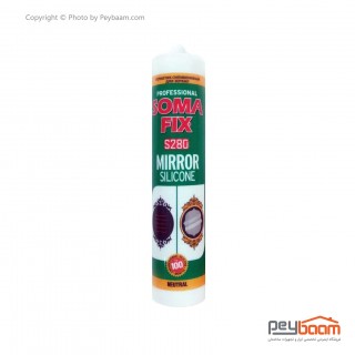 چسب سیلیکون آینه شفاف سومافیکس مدل S280 حجم 280 میلی لیتر