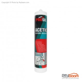 چسب سیلیکون درزگیر پروسیل مدل ACETIC حجم 300 گرم