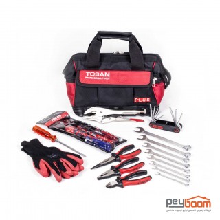 مجموعه 21 عددی کیف ابزار خودرو توسن مدل 25M-21C