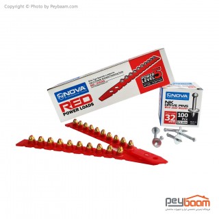 میخ و چاشنی بتن 32 میلی متر نووا مدل NTD 9532 بسته 100 عددی