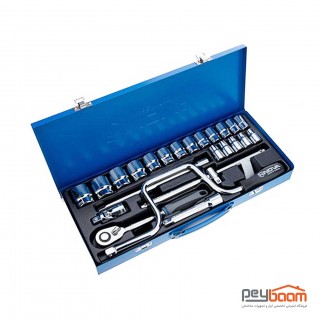 مجموعه 24 عددی آچار بکس نووا مدل NTS-7001 شش گوش