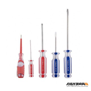 مجموعه 5 عددی پیچ گوشتی و فازمتر توسن مدل T90N-SB5S
