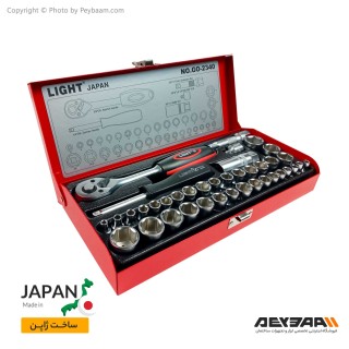 مجموعه 40 عددی آچار بکس لایت مدل GO-2340