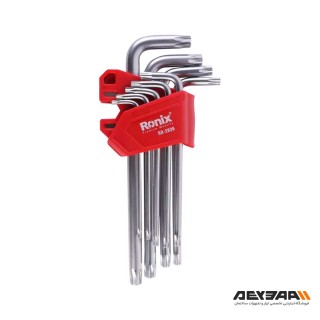 مجموعه 9 عددی آچار آلن ستاره ای بلند رونیکس مدل RH-2036