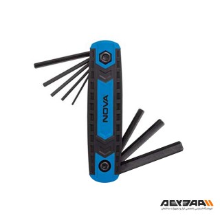 مجموعه 8 عددی آچار آلن تاشو نووا مدل 1161