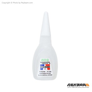 چسب بنر سیانواکریلات EVOBOND مدل 502 وزن 20 گرم