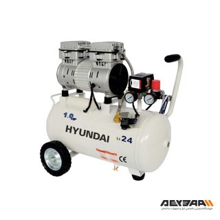 کمپرسور هوای 25 لیتری بی صدا هیوندای مدل AC-1024