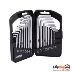 مجموعه 18 عددی آچار آلن اکتیو تولز مدل AC6318S