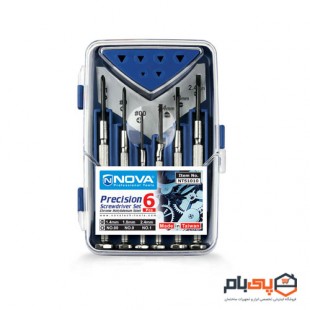 مجموعه ۶ عددی پیچ گوشتی ساعتی نووا NTS 1010