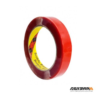 نوار چسب دو طرفه ژله ای 3M مدل Scotch پهنای 1 سانتی متر