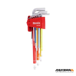 مجموعه 9 عددی آچار آلن بلند رونیکس مدل RH-2042