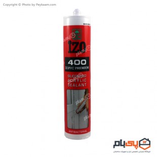 چسب سیلیکون اکرلیک درزگیر پی وی سی ایزو مدل 400 وزن 280 گرم