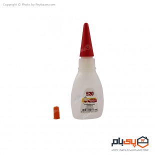 چسب قطره‌ ای بنر سیانواکریلات کوییک استار مدل 520 حجم 15 گرم