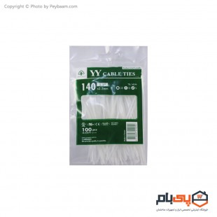 بست کمربندی 14 سانتی متری یانیو مدل TSL-140-M بسته 100 عددی