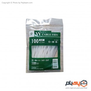 بست کمربندی 10 سانتی متری یانیو مدل TSL-100-M بسته 100 عددی