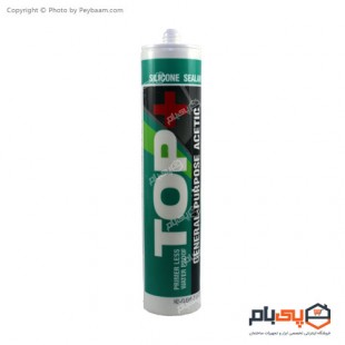 چسب سیلیکون درزگیر غفاری مدل +TOP حجم 280 میلی لیتر